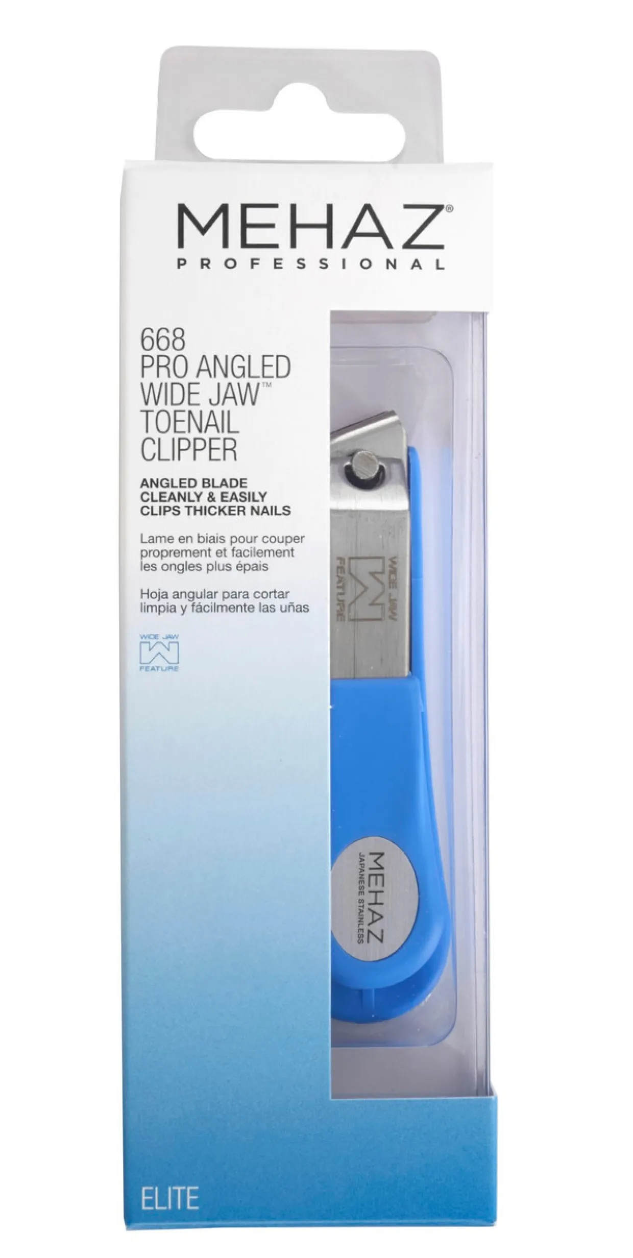 Mehaz Professional Angled Straight Wide Jaw Toenail Clipper