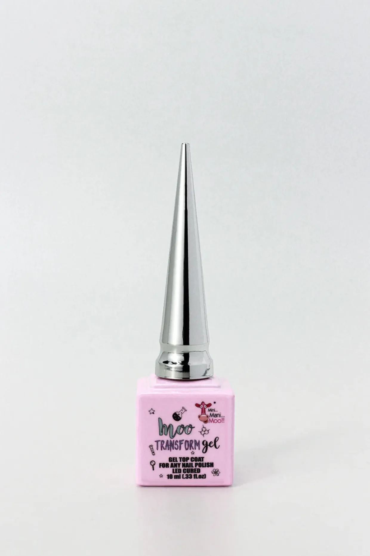 Moo Gel Transform Gel Top Coat, 10 mL