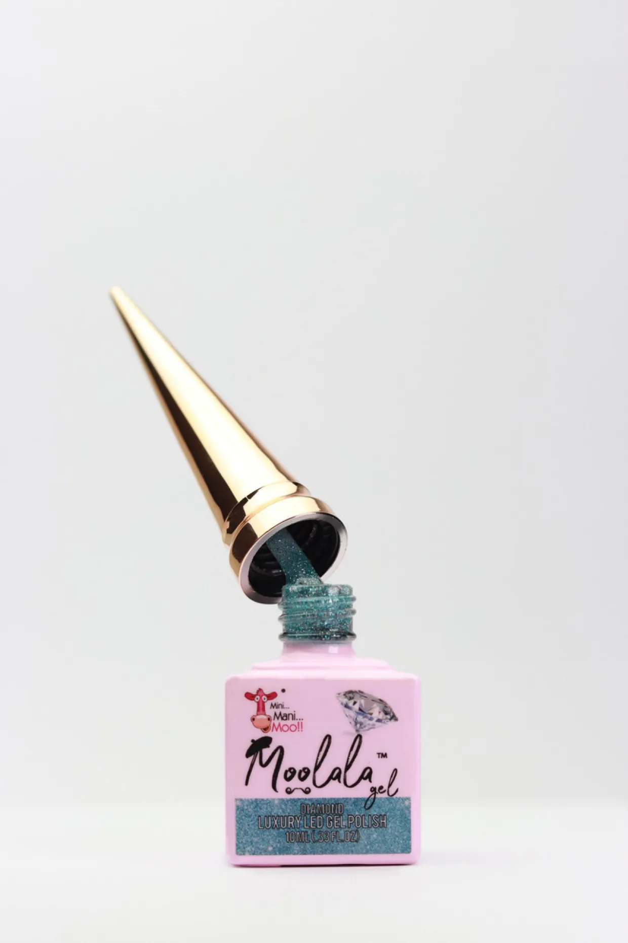 Moolala™ Diamond Luxury Gel Polish, Sky Blue, 10 mL