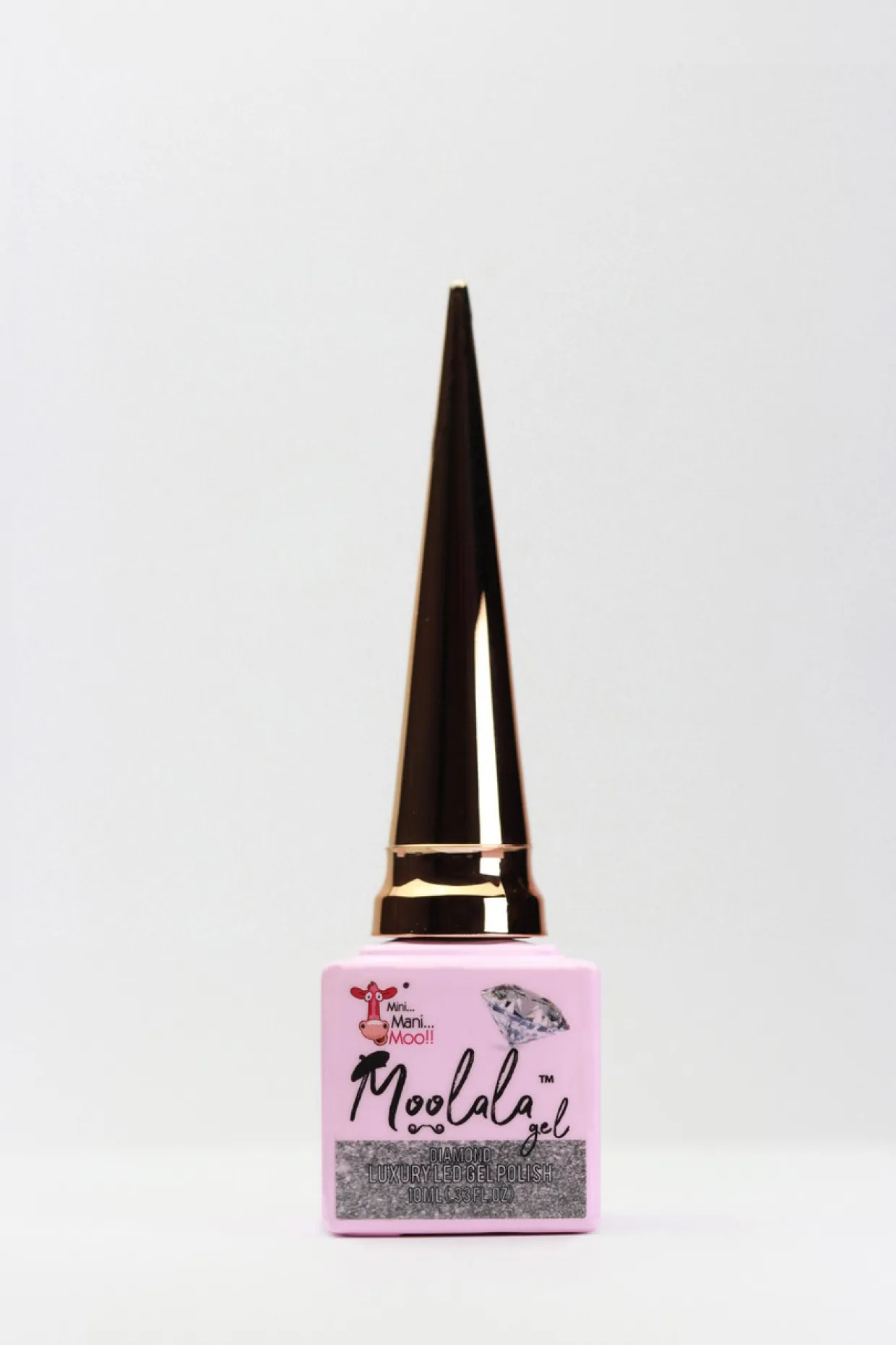 Moolala™ Diamond Luxury Gel Polish, Silver, 10 mL