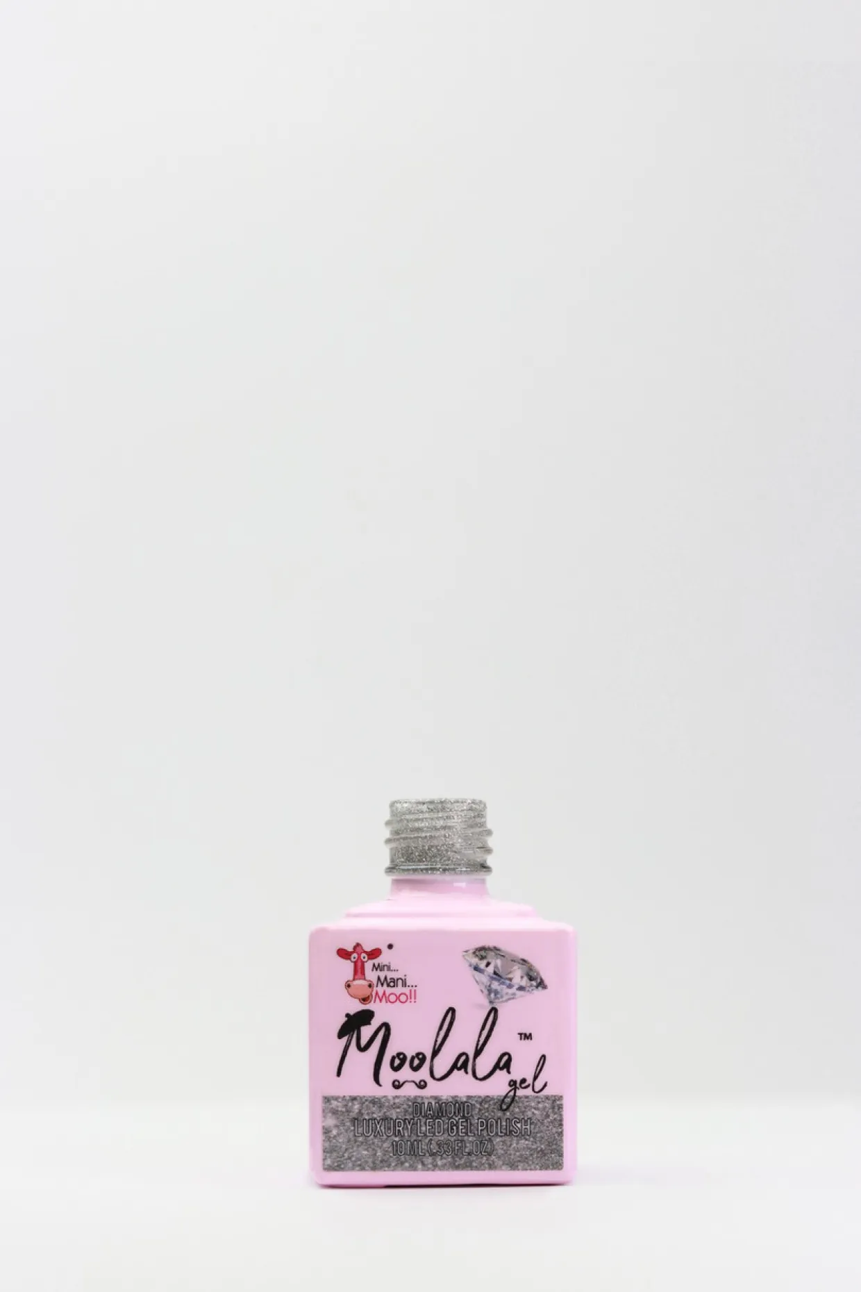 Moolala™ Diamond Luxury Gel Polish, Silver, 10 mL