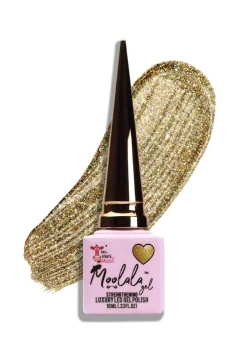 Moolala™ 2 Step Gel - #25 Glittery Gold, 10 mL