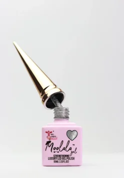 Moolala™ 2 Step Gel - #24 Glittery Silver, 10 mL