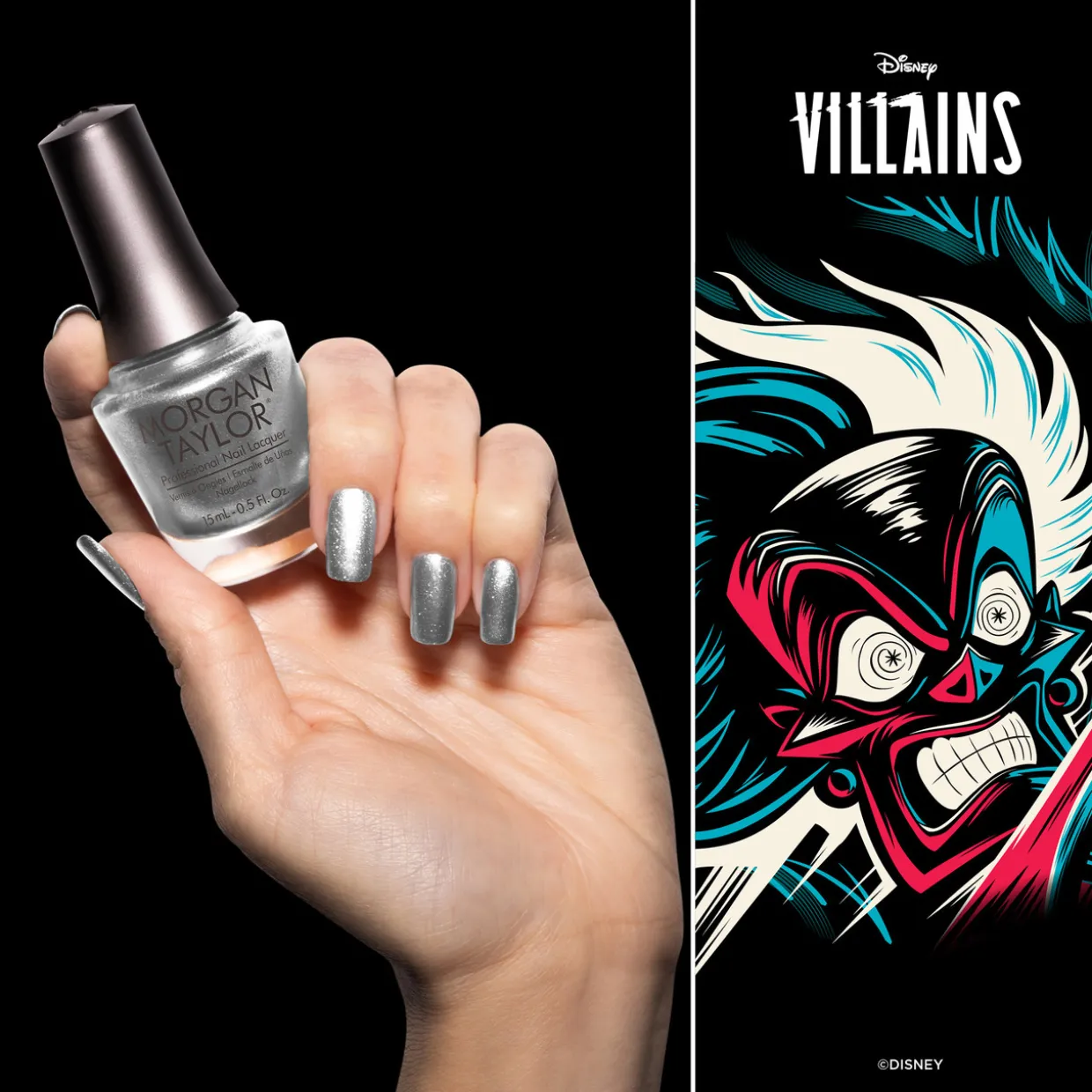 Morgan Taylor "Fashion Above All" Disney Villains Collection - Silver Metallic