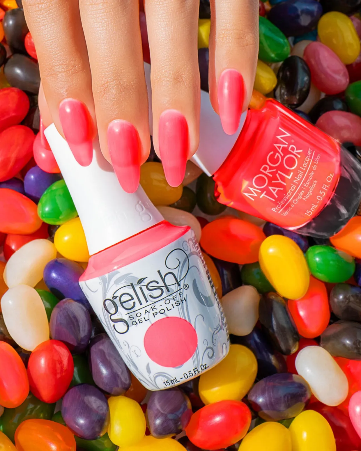 Morgan Taylor Nail Lacquer "Are You Gelly?", Neon Pink Jelly, 15mL |.5 fl oz - Keep It Juicy Collection