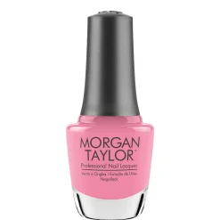 Morgan Taylor Nail Lacquer "Bed Of Petals" Bright Pink Crème - 15 mL | .5 fl oz - 3110486