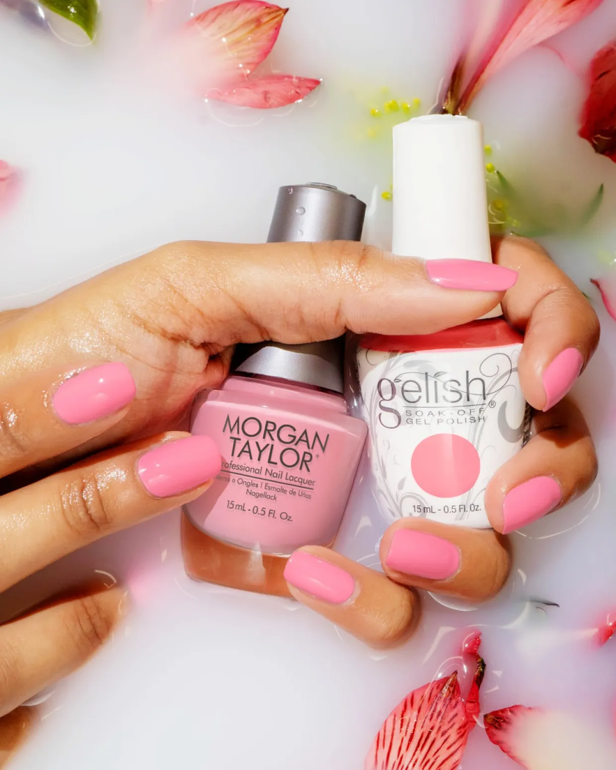 Morgan Taylor Nail Lacquer "Bed Of Petals" Bright Pink Crème - 15 mL | .5 fl oz - 3110486