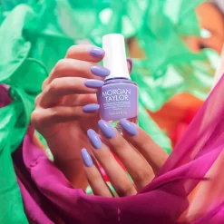 Morgan Taylor Nail Lacquer "Can't Burst My Bubble", Periwinkle Cream, 15mL |.5 fl oz - Now & Zen Collection