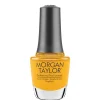 Morgan Taylor Nail Lacquer "Golden Hour Glow", Golden Yellow Pearl, 15 mL | .5 fl oz - Change of Pace Collection