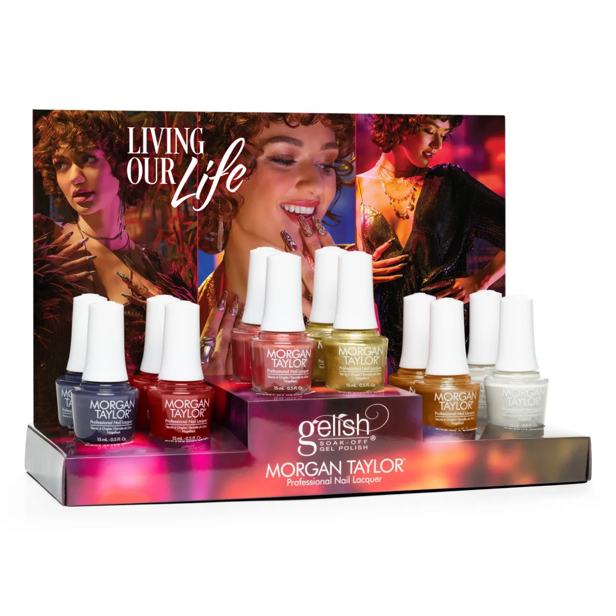Morgan Taylor Nail Lacquer "Living Our Life" Fall Collection, 12 ct Display