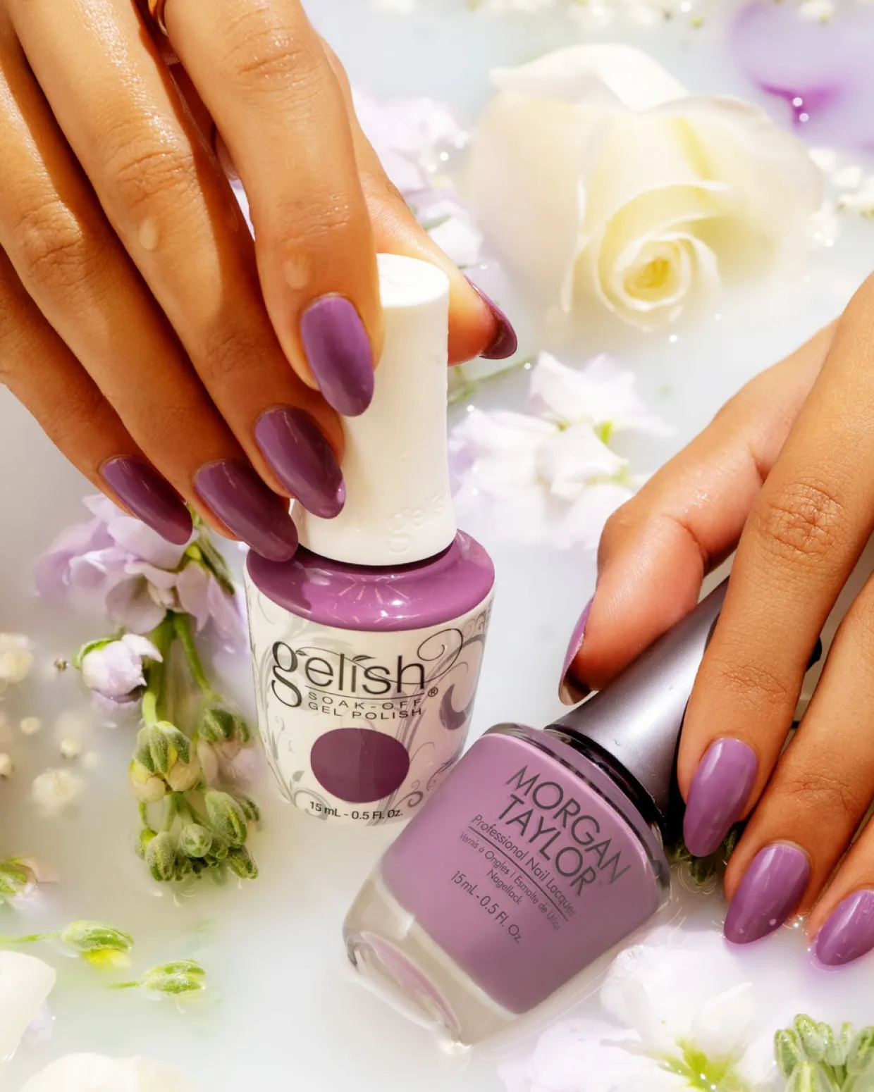 Morgan Taylor Nail Lacquer "Malva" Medium Purple Crème - 15 mL | .5 fl oz - 3110484