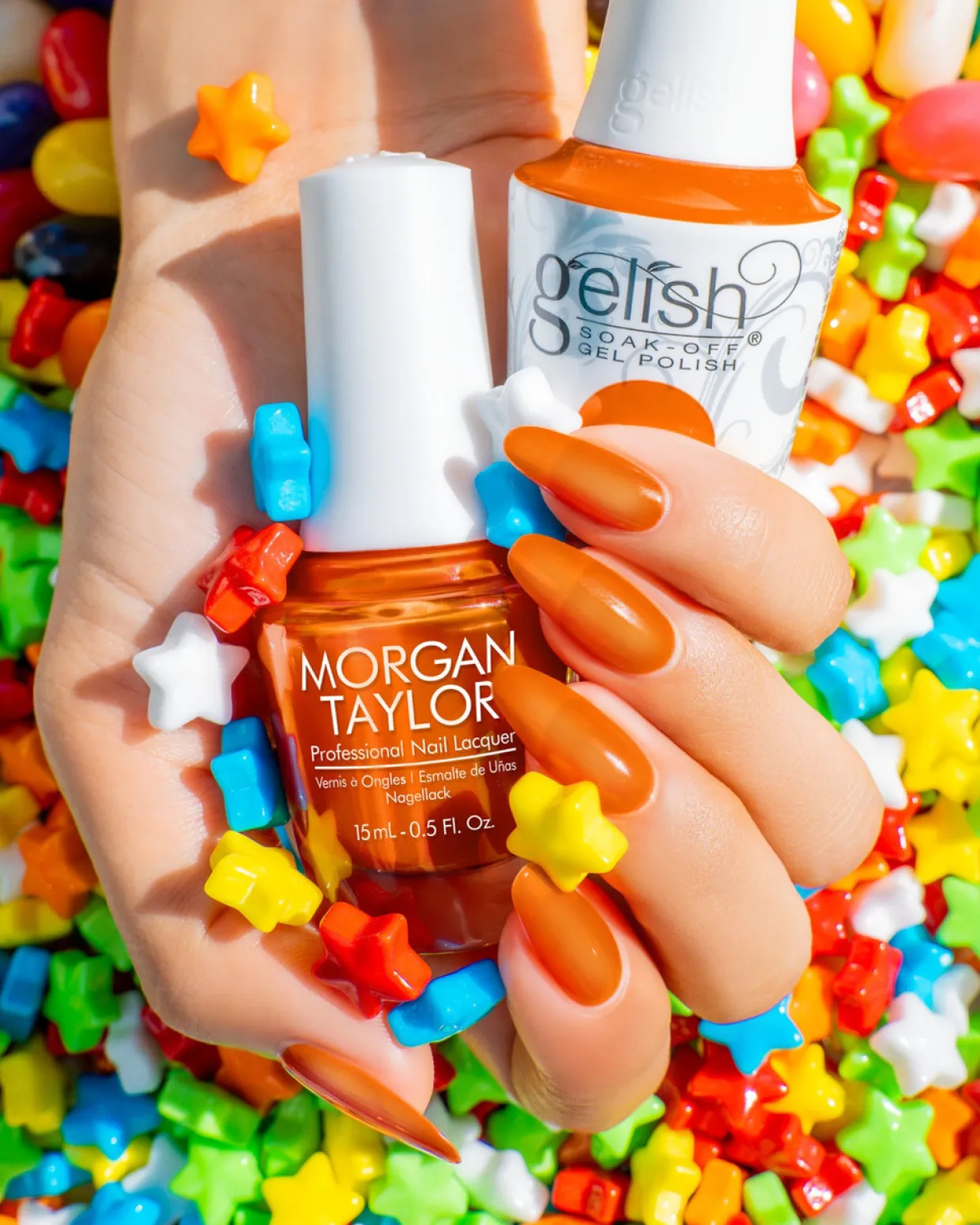 Morgan Taylor Nail Lacquer "Miss Sweet Cheeks", Tangy Orange Jelly, 15mL |.5 fl oz - Keep It Juicy Collection