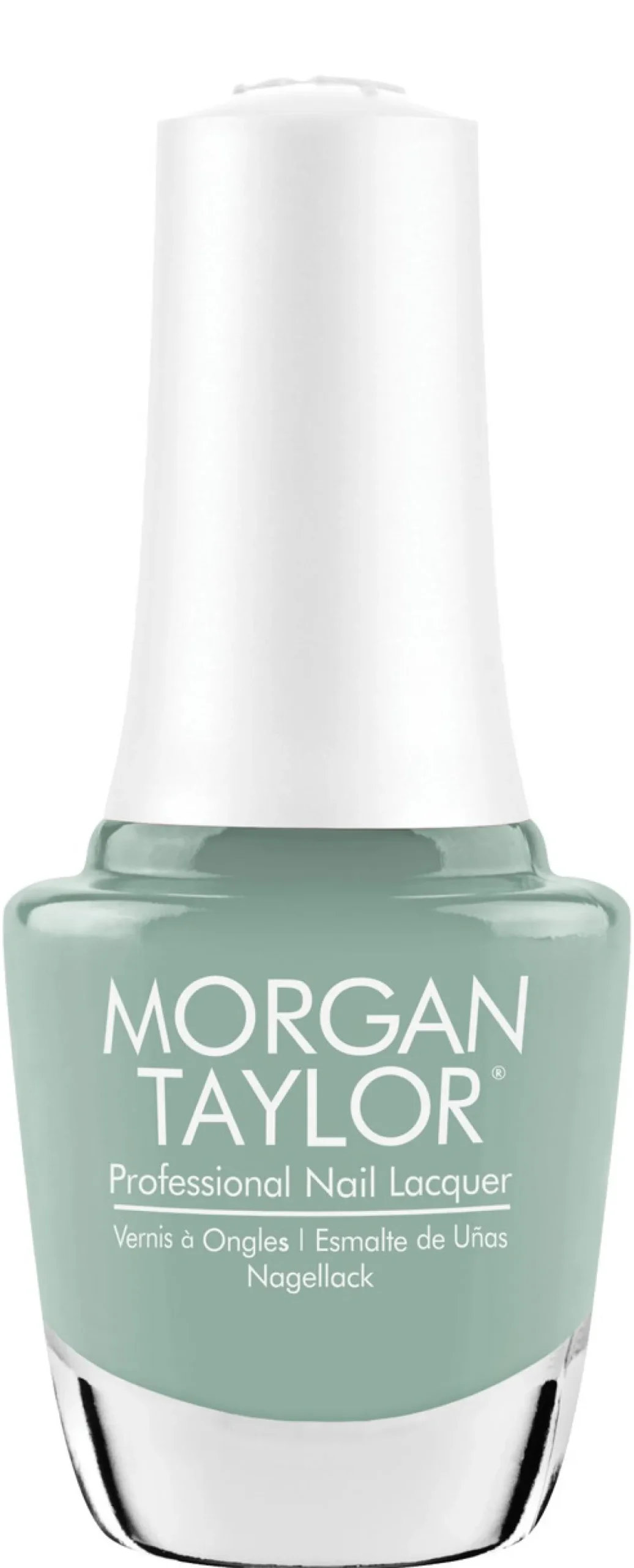 Morgan Taylor Nail Lacquer "Mint For Me", Light Teal Creme, 15mL |.5 fl oz - Prism Blooms Collection