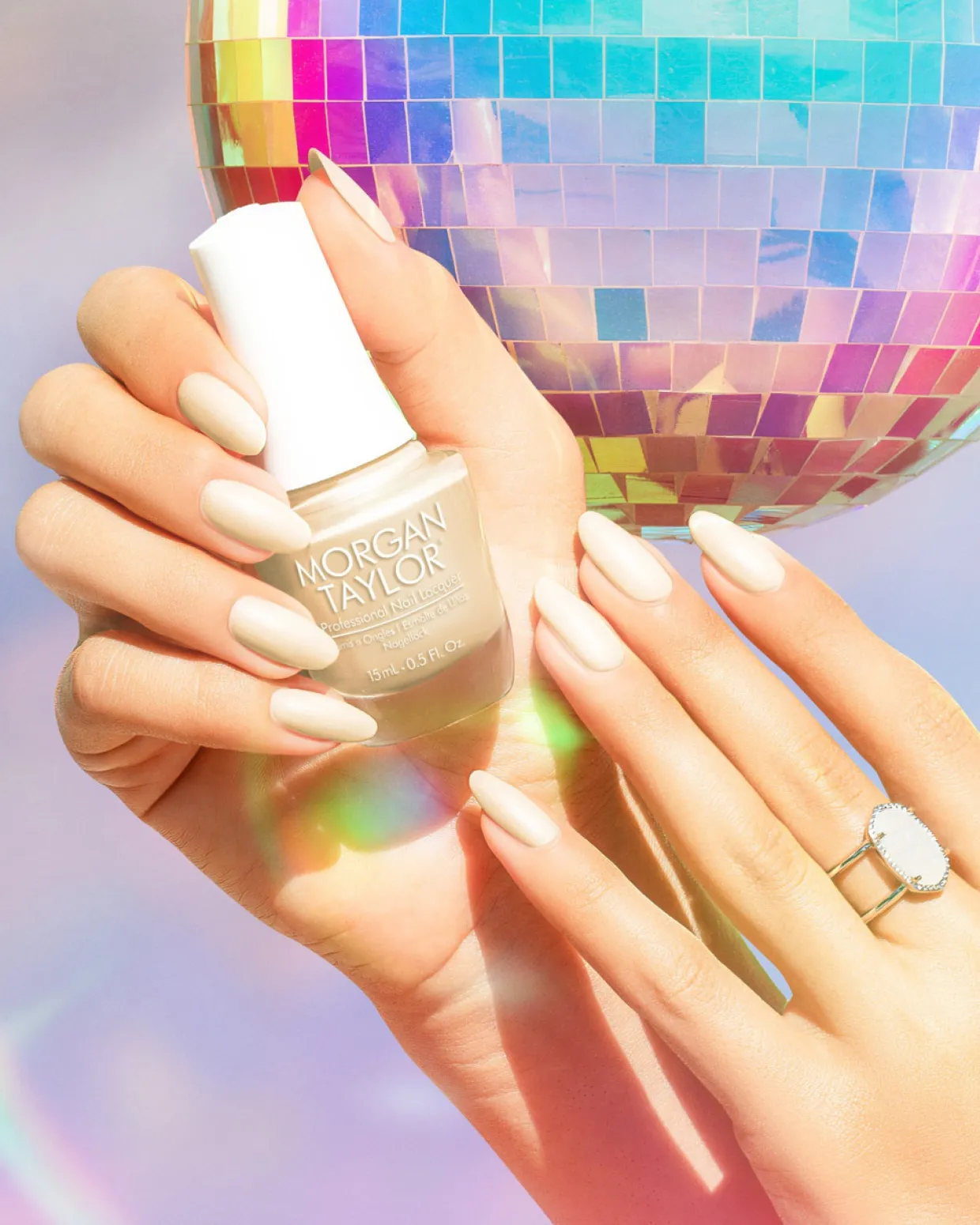 Morgan Taylor Nail Lacquer "Sunburst Your Bubble", Soft Yellow Pearl, 15mL |.5 fl oz - Prism Blooms Collection