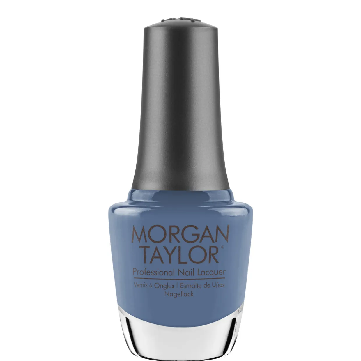 Morgan Taylor Nail Lacquer "Test The Waters" Chiffon Slate Blue Crème - 15 mL | .5 fl oz - 3110482