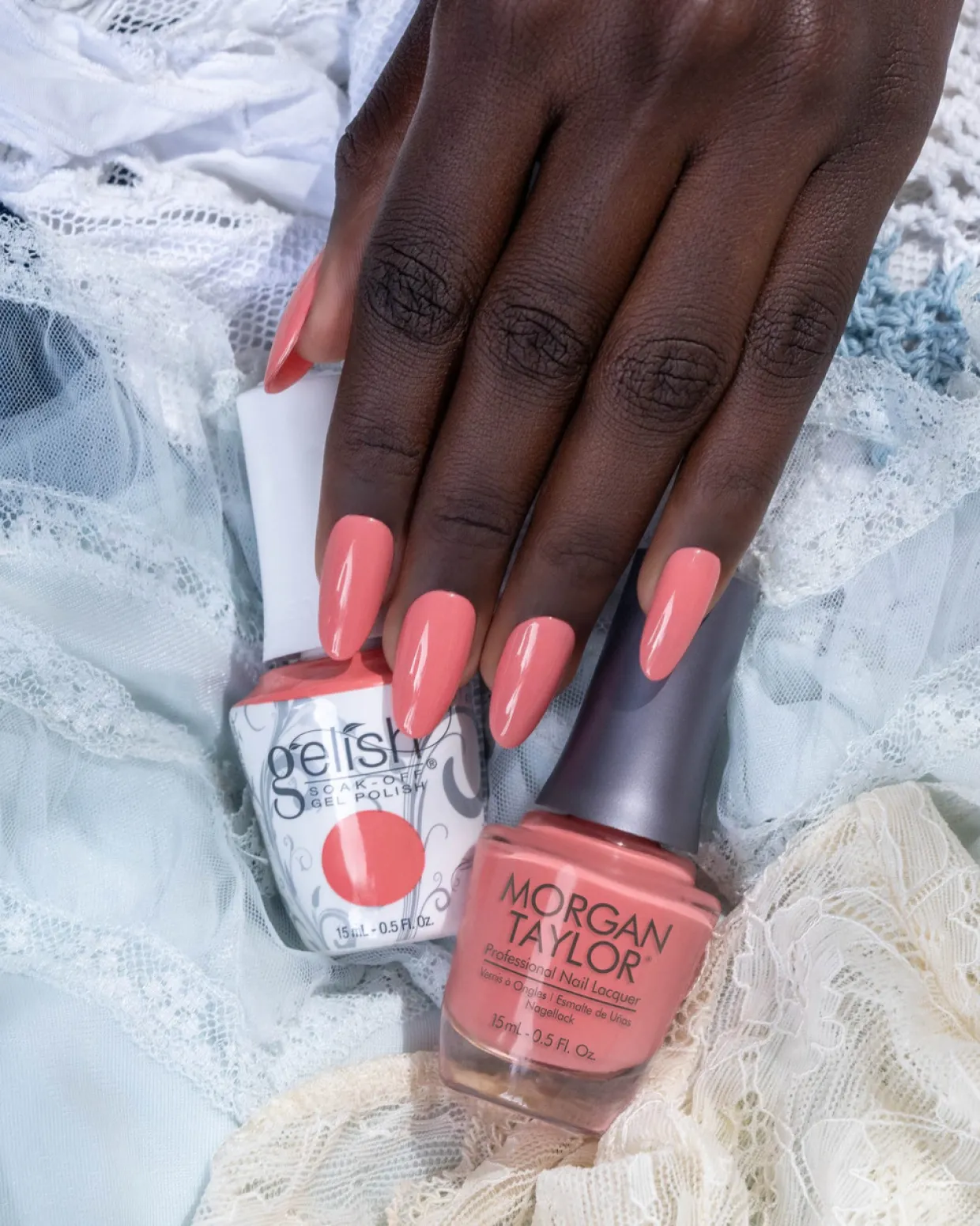 Morgan Taylor Nail Lacquer "Tidy Touch", Salmon Pink Crème, 15 mL | .5 fl. Oz.