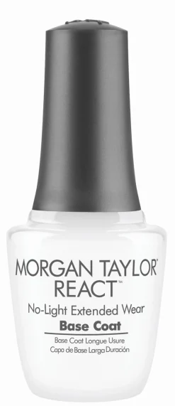 Morgan Taylor React Duo - Extended Wear Nail Lacquer Top and Base Coats, 15 mL | .5 fl. oz.