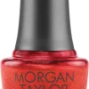 Morgan Taylor "You Red My Mind" Nail Lacquer, Red Shimmer, 15 mL | .5 fl oz - 3110478