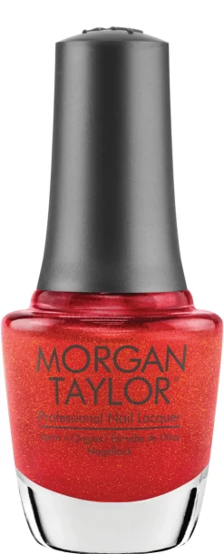 Morgan Taylor "You Red My Mind" Nail Lacquer, Red Shimmer, 15 mL | .5 fl oz - 3110478