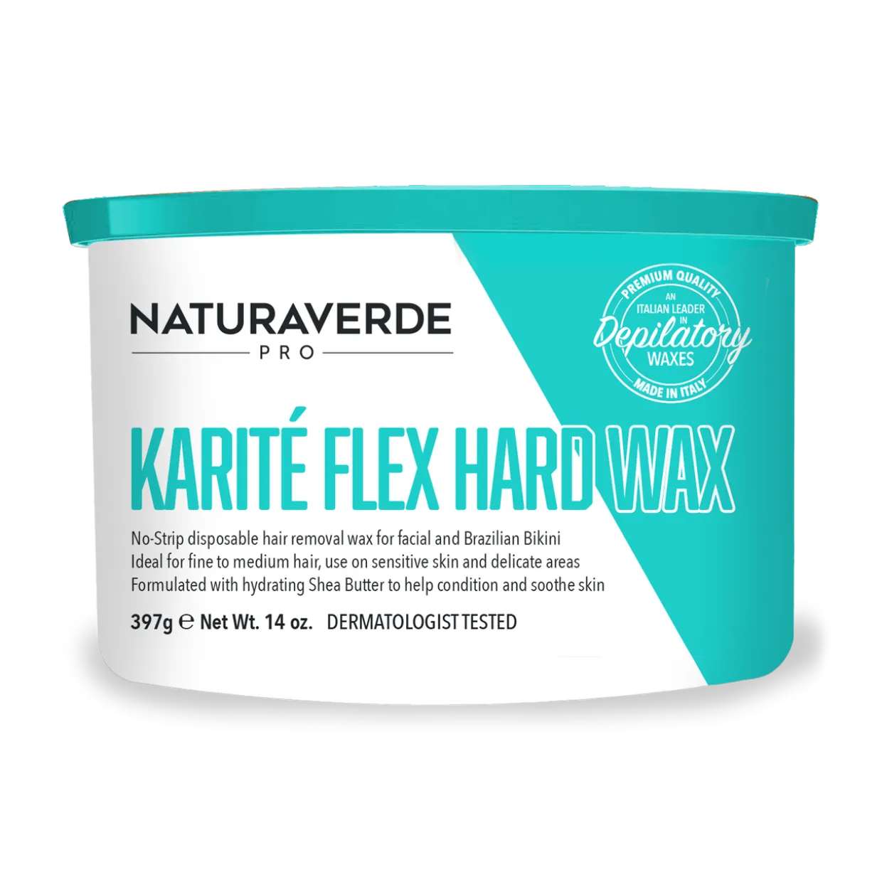 Natura Verde Pro Karite Flex Hard Wax 14 oz. Can