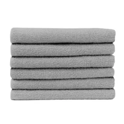 ProTex Edge Hand Towels, Silver Grey, 16"x27", 12-Pack