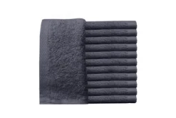 ProTex Luxe3 Hand Towels, Granite Grey, 16"x29", 12-Pack