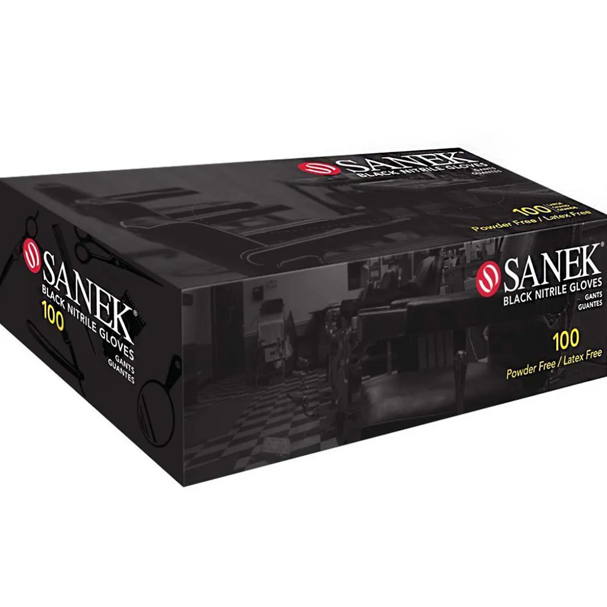Sanek® Nitrile Gloves Power Free Medium Black