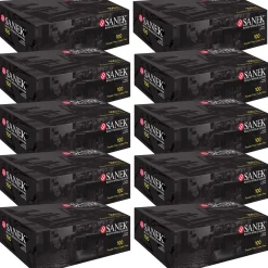 Sanek® Nitrile Gloves Power Free XL Black - Case Pack of 10 Boxes of 100 Gloves