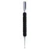 Satin Edge 5-3/4" Rubber Grip Cuticle Pusher & Spoon Nail Cleaner