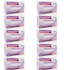 Shamrock Powder Free Textured Latex Examination Gloves
