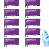 Shamrock Supreme Blue Nitrile Exam Gloves, Powder Free, Textured, Size Extra Large, Case Pack of 950 Gloves