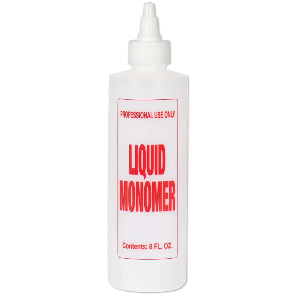 Soft 'N Style Imprinted Twist Top Bottle, Liquid Monomer, 8 oz