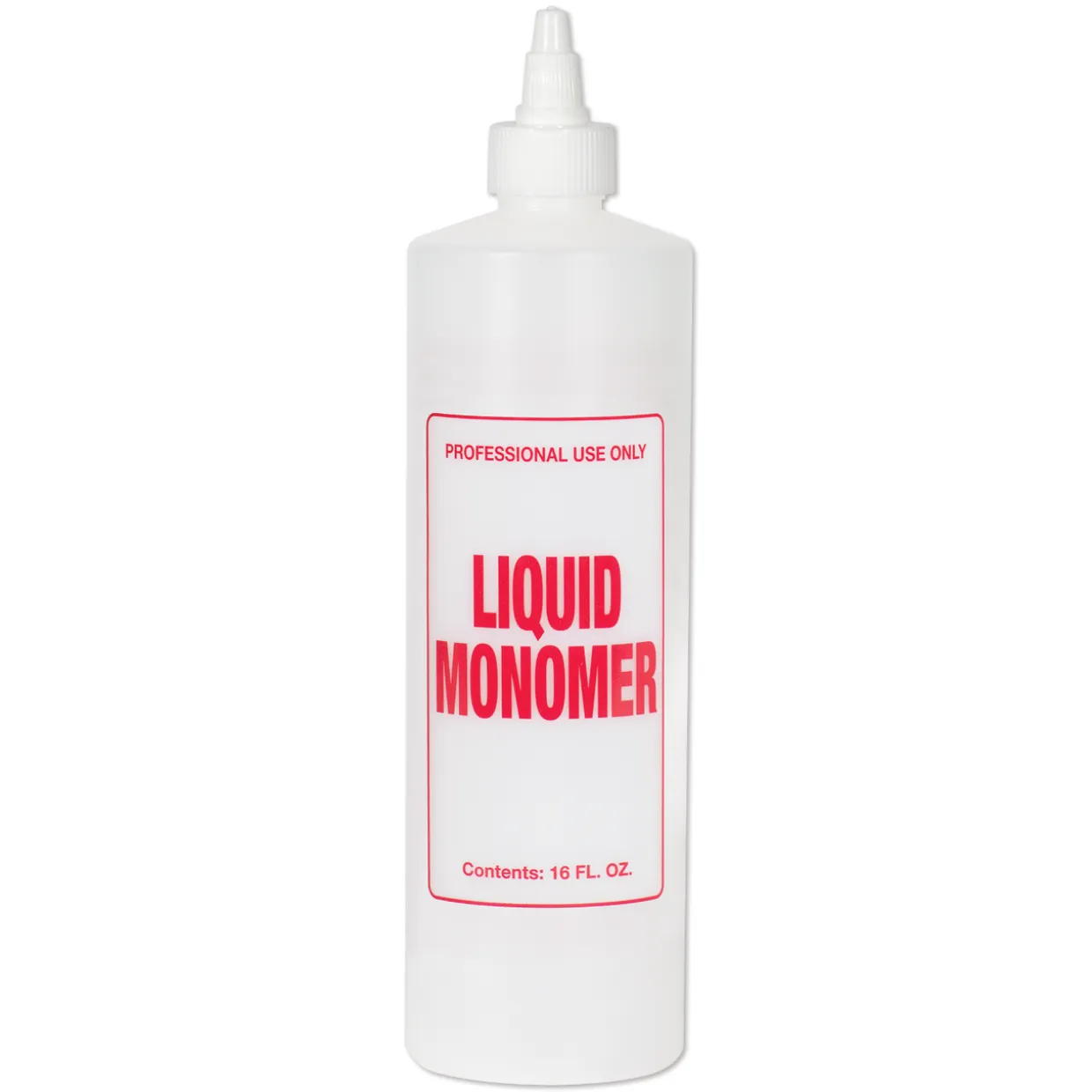 Soft 'N Style Imprinted Twist Top Bottle, Monomer, 16 oz.