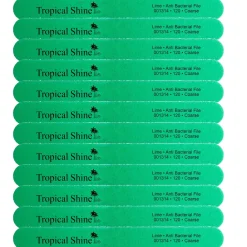 Tropical Shine Anti Bacterial File Lime 120 Grit (Coarse)- Case Pack of 12