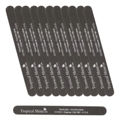 Tropical Shine Black File 100/ 180 Grit (Coarse/ Medium)- Case Pack of 12
