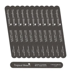 Tropical Shine Colossal Black Nail File 100/ 180 (Coarse/ Medium)- Case Pack of 12