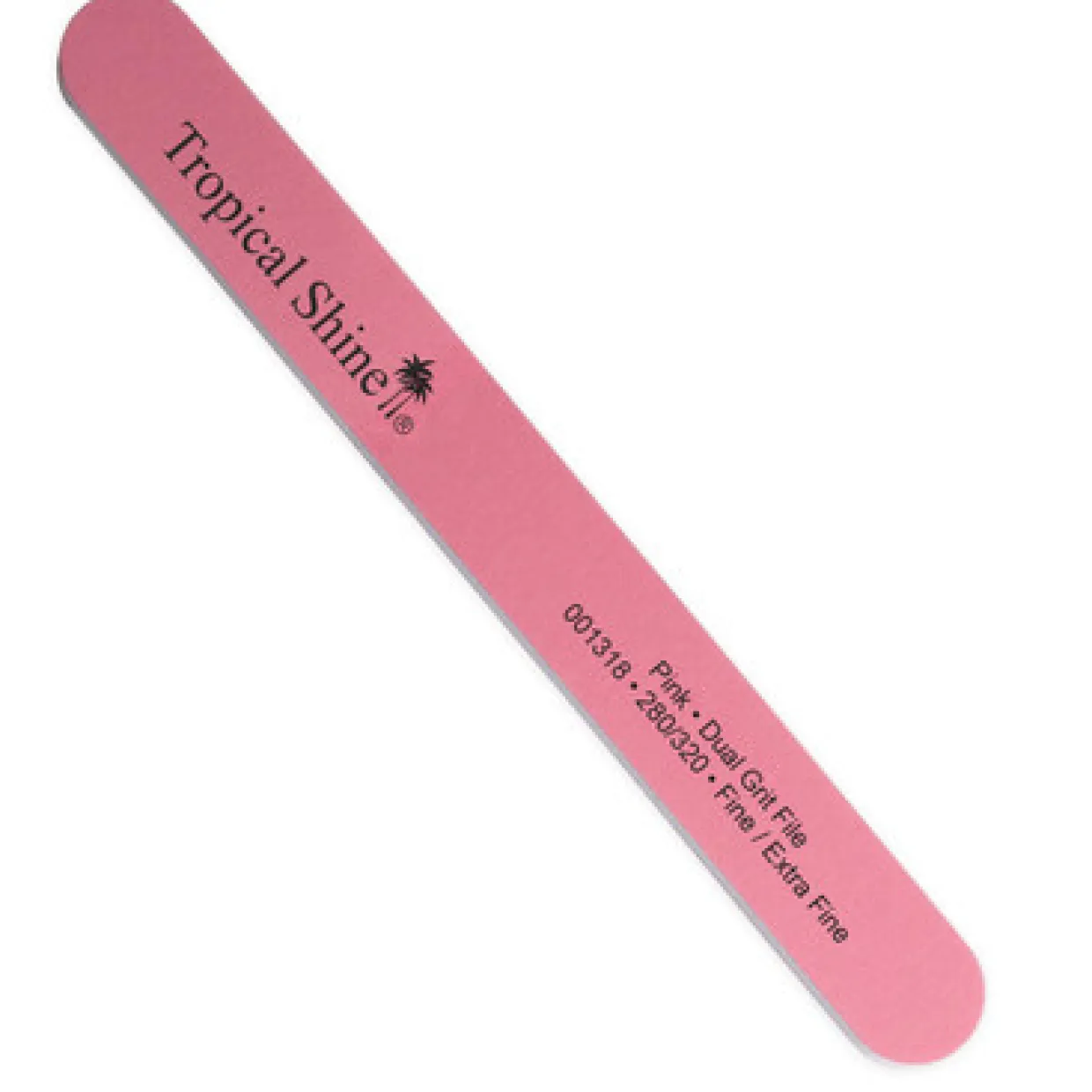 Tropical Shine Dual Grit File PINK 280/320 Grit (Fine/ Extra Fine)