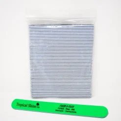 Tropical Shine Green Flash File 240 Grit (Fine)- Case Pack of 50