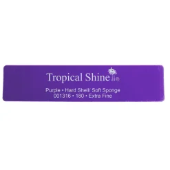 Tropical Shine Hard Shell Soft Sponge 180 Grit, Purple