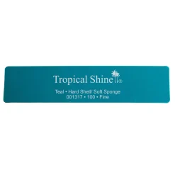 Tropical Shine Hard Shell Soft Sponge 100 Grit, Teal