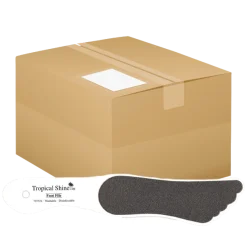 Tropical Shine Large Black Foot File 100/ 180 Grit (Coarse/ Medium)- Case Pack of 25