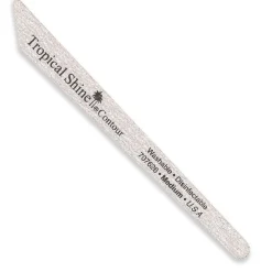 Tropical Shine Long Lasting Zebra Contour File 180 Grit (Medium)- Case Pack of 50