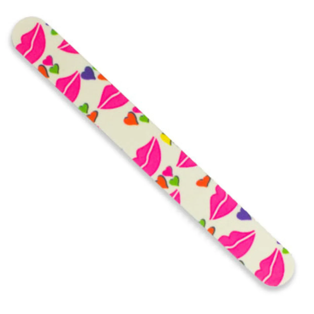 Tropical Shine Trendy Nail File, Lips Print, 180/240 Grit
