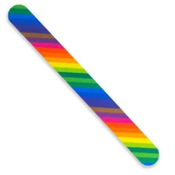 Tropical Shine Trendy Nail File, Rainbow Print, 180/240 Grit