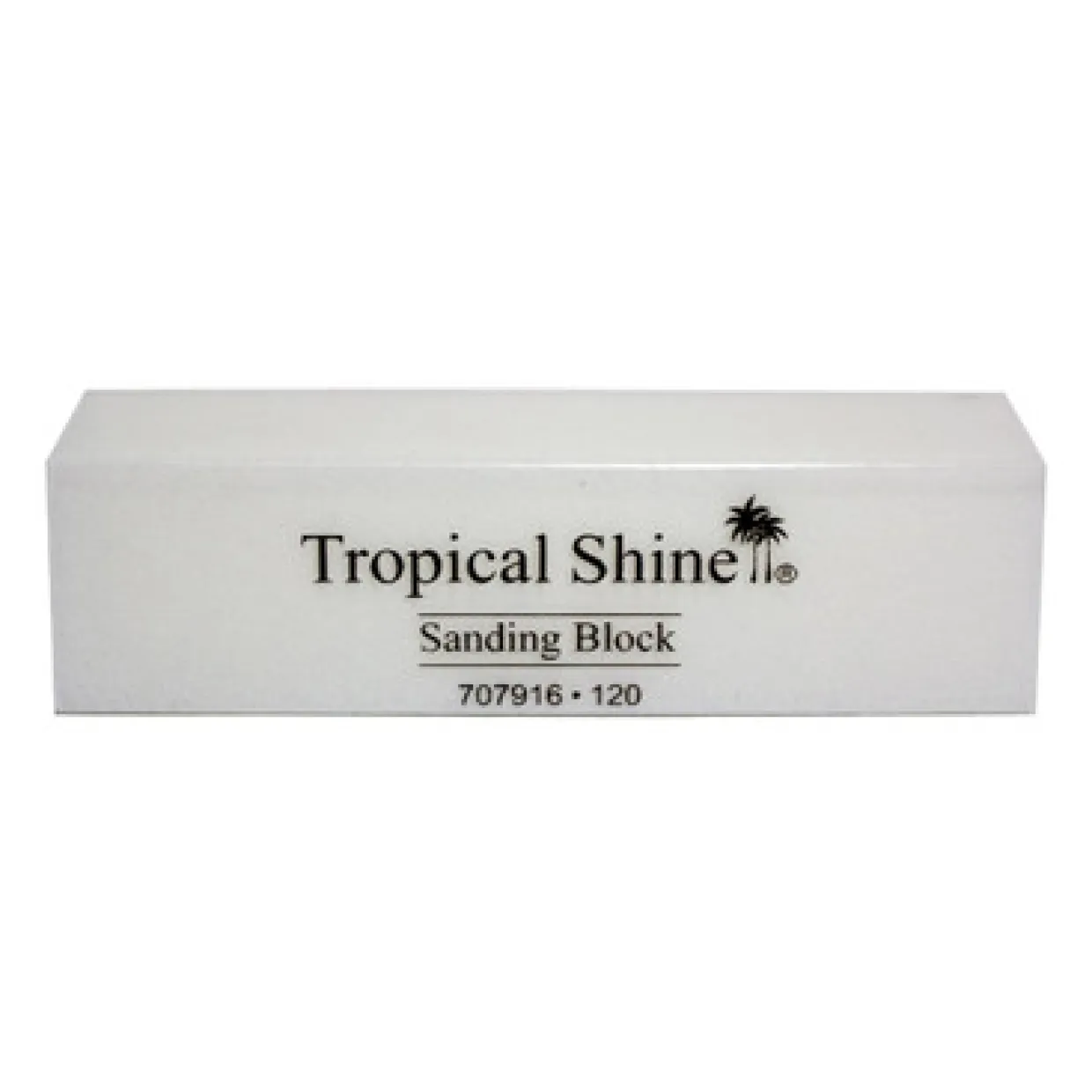 Tropical Shine White Sanding Block 120 Grit (Coarse)
